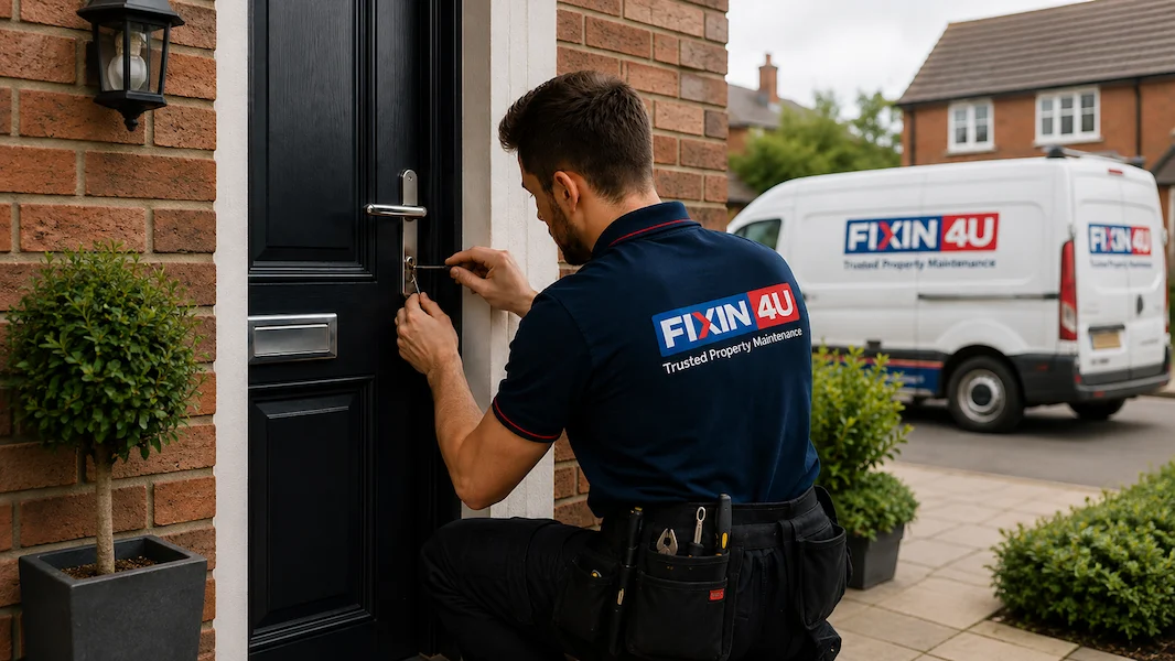 Door locks and keys representing Fixin4u locksmith services